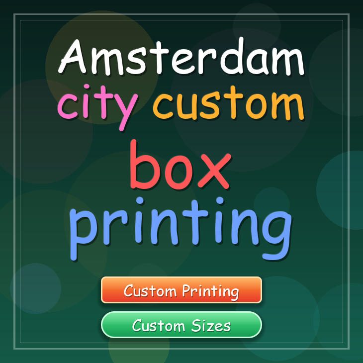 Amsterdam city custom box printing