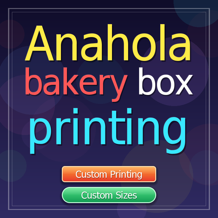 Anahola bakery box printing