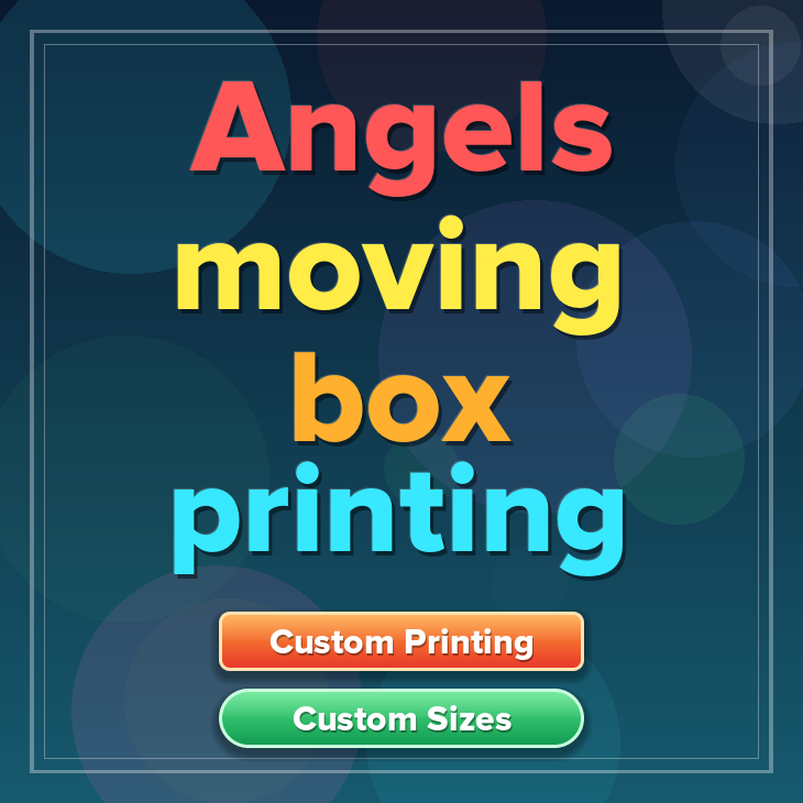 Angels moving box printing