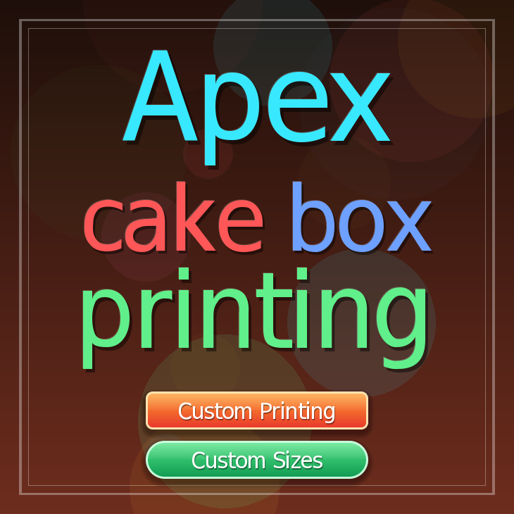 Apex cake box printing