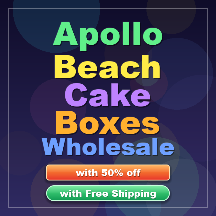 Apollo Beach cake boxes