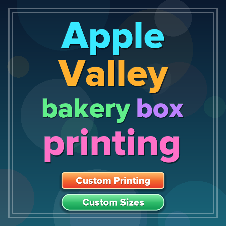 Apple Valley bakery box printing