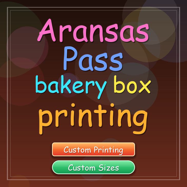Aransas Pass bakery box printing