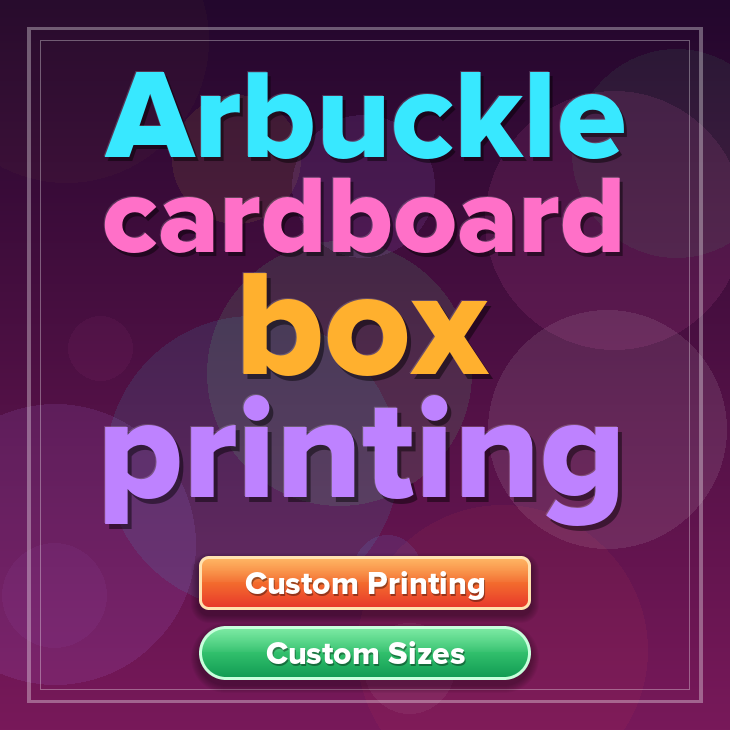 Arbuckle cardboard box printing