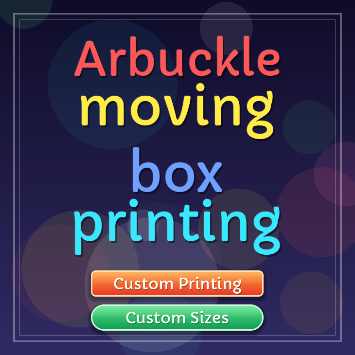 Arbuckle moving box printing