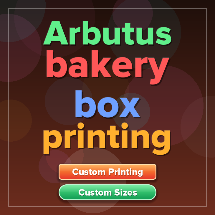 Arbutus bakery box printing