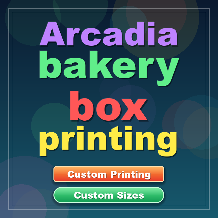 Arcadia bakery box printing