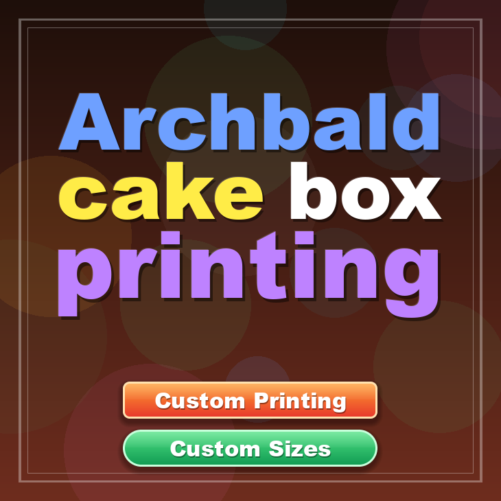 Archbald cake box printing
