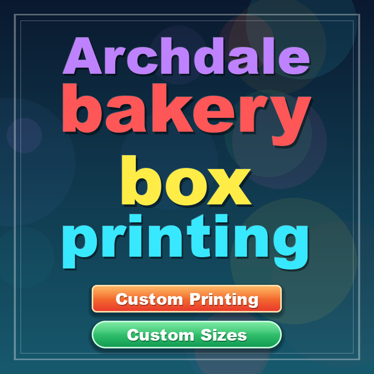Archdale bakery box printing
