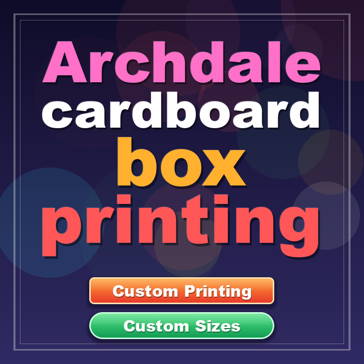 Archdale cardboard box printing