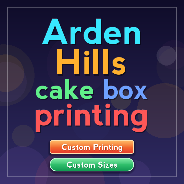 Arden Hills cake box printing