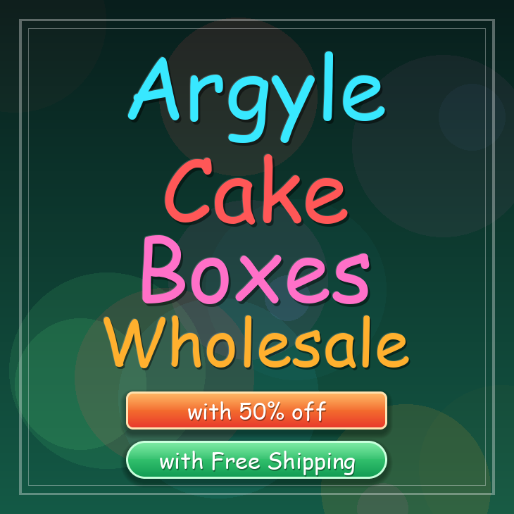 Argyle cake boxes