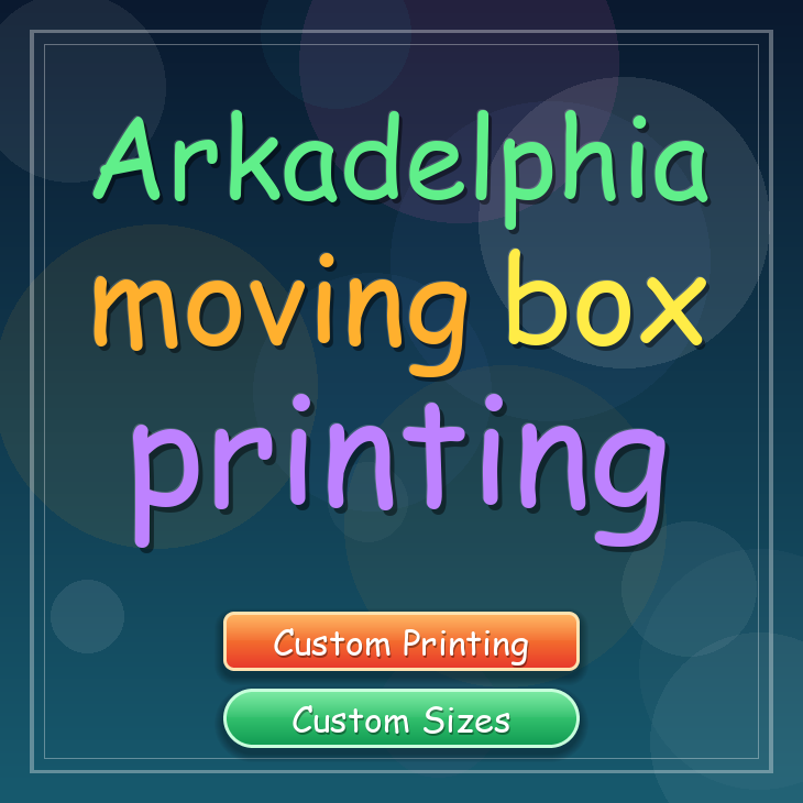 Arkadelphia moving box printing
