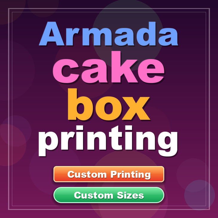Armada cake box printing