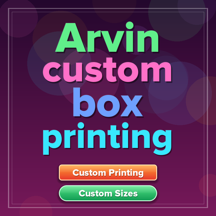 Arvin custom box printing