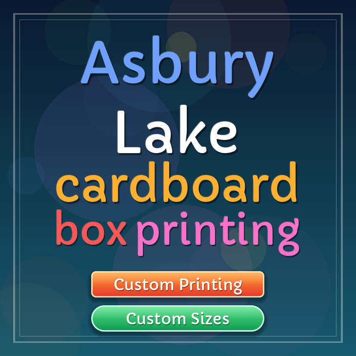 Asbury Lake cardboard box printing