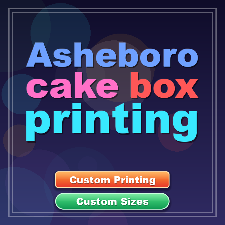 Asheboro cake box printing