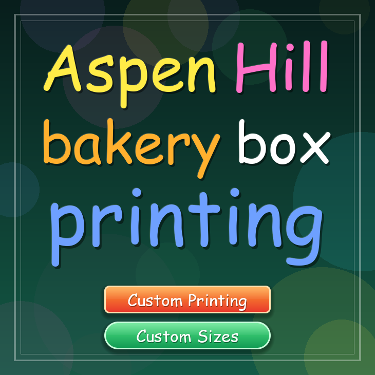 Aspen Hill bakery box printing