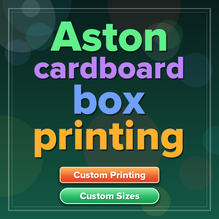 Aston cardboard box printing