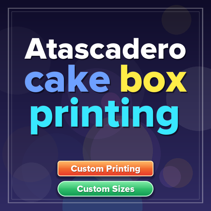 Atascadero cake box printing