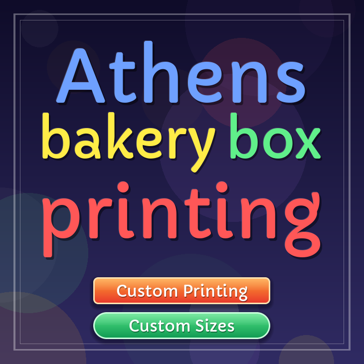Athens bakery box printing