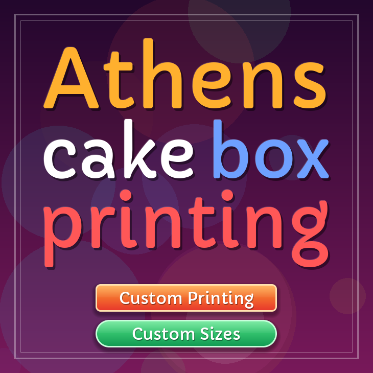 Athens cake box printing