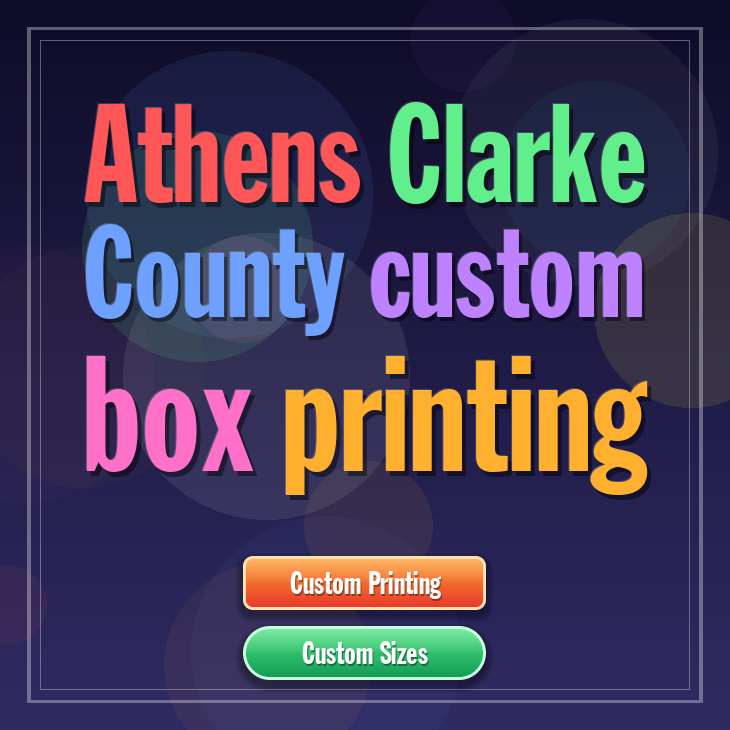 Athens Clarke County custom box printing