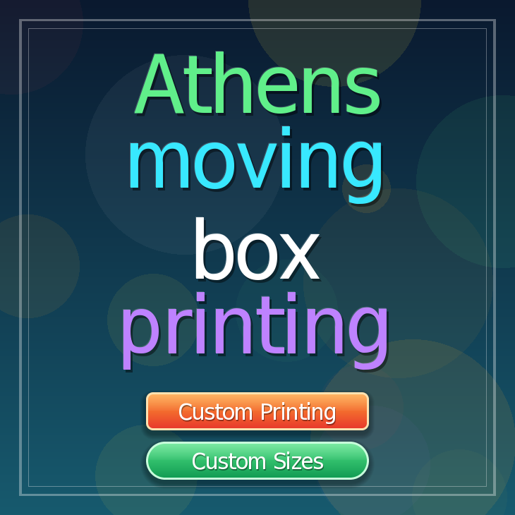 Athens moving box printing