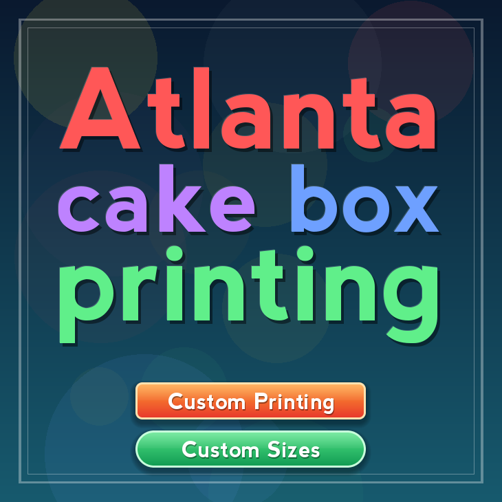 Atlanta cake box printing