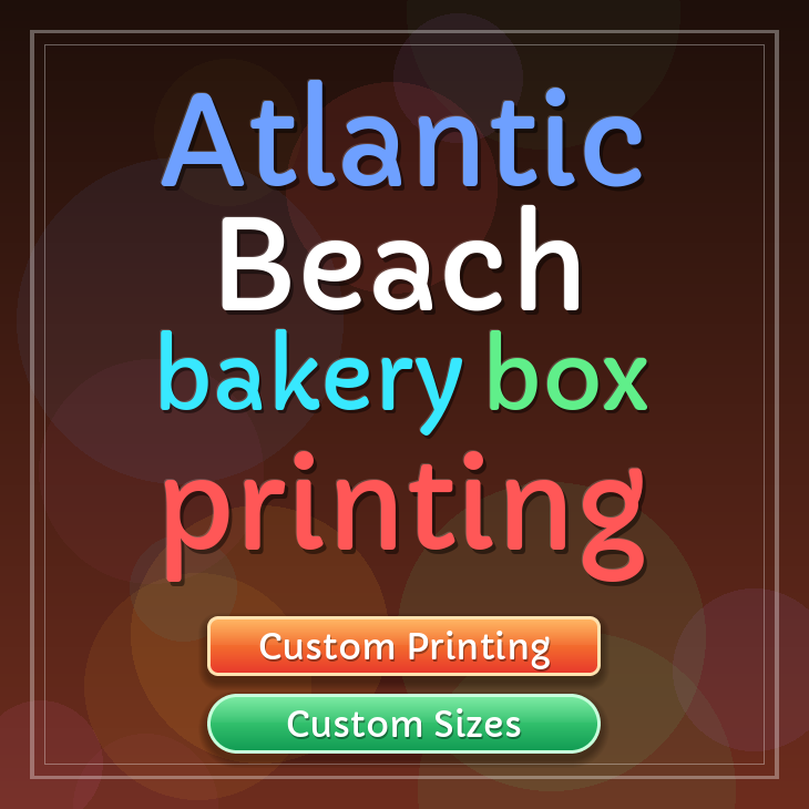 Atlantic Beach bakery box printing