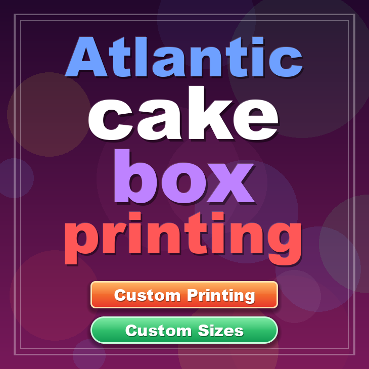 Atlantic cake box printing