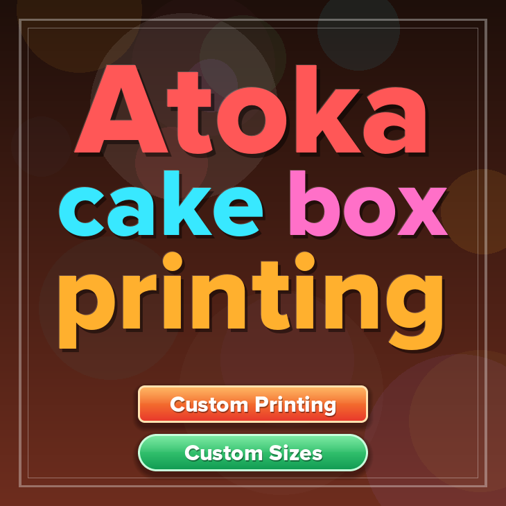 Atoka cake box printing