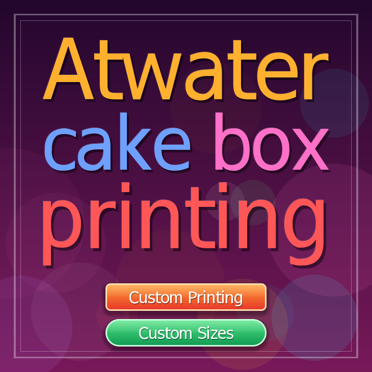 Atwater cake box printing