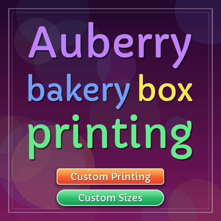 Auberry bakery box printing