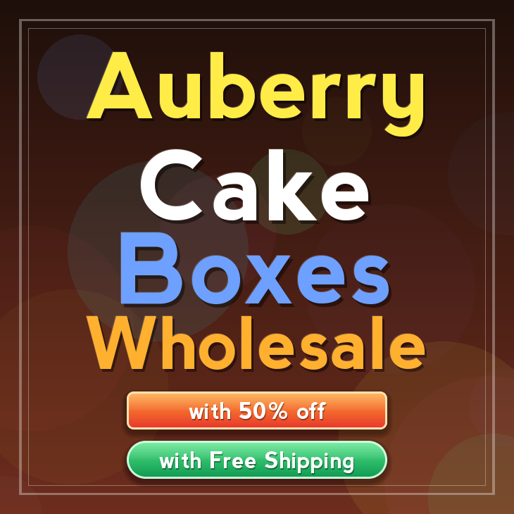 Auberry cake boxes