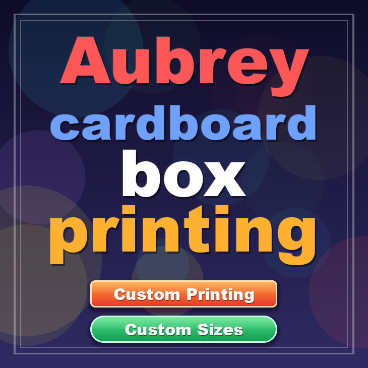 Aubrey cardboard box printing
