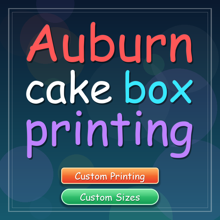 Auburn cake box printing