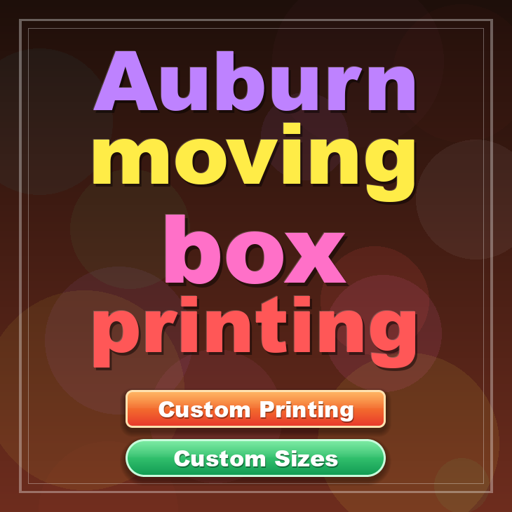 Auburn moving box printing