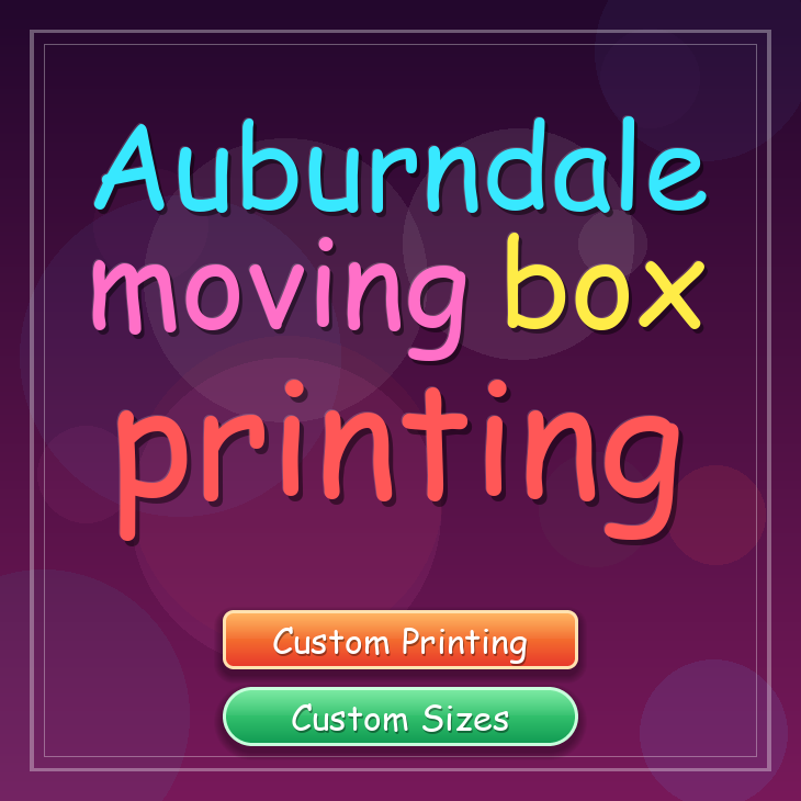 Auburndale moving box printing