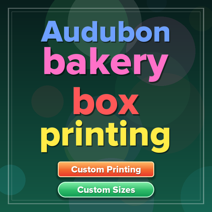 Audubon bakery box printing