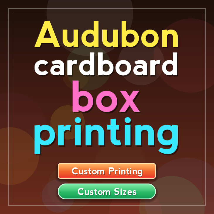 Audubon cardboard box printing