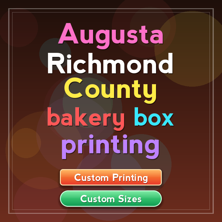 Augusta Richmond County bakery box printing