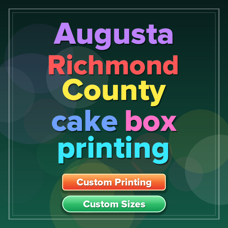 Augusta Richmond County cake box printing