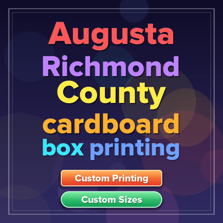 Augusta Richmond County cardboard box printing