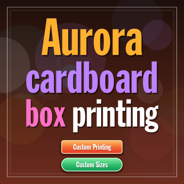 Aurora cardboard box printing