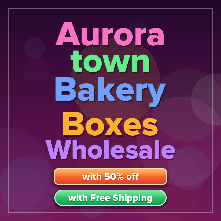 Aurora Town bakery boxes