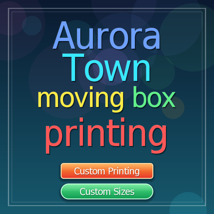 Aurora Town moving box printing