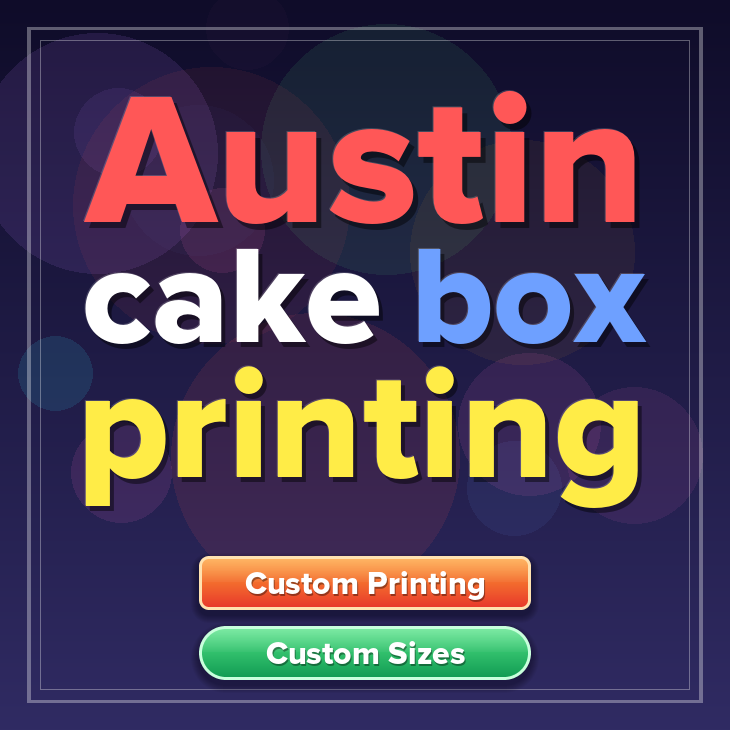 Austin cake box printing