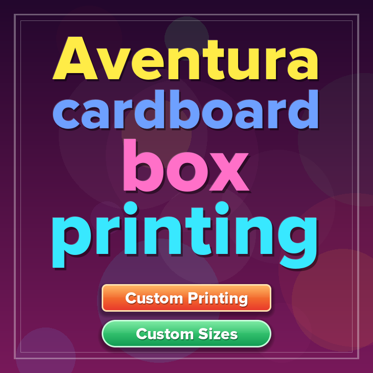 Aventura cardboard box printing
