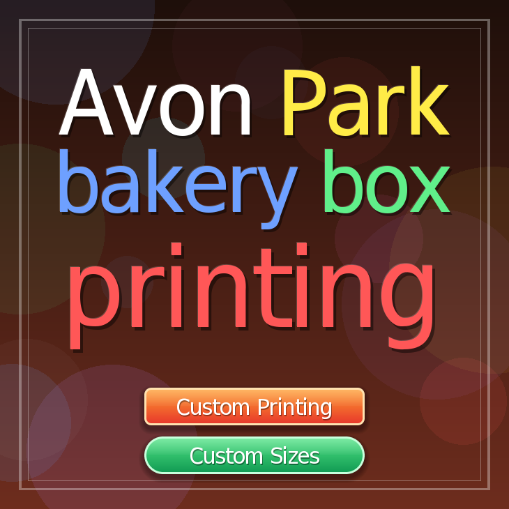 Avon Park bakery box printing